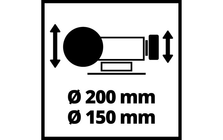 Image du produit Einhell Ponceuse à eau et à sec TC-WD 200/150 (Ponceuse humide, Broyeur à sec, 250 W)