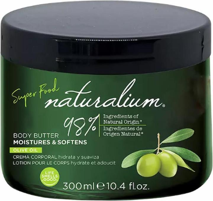 Actual product image Naturalium SUPER FOOD olive oil body butter 300 ml (Body cream, 300 ml)