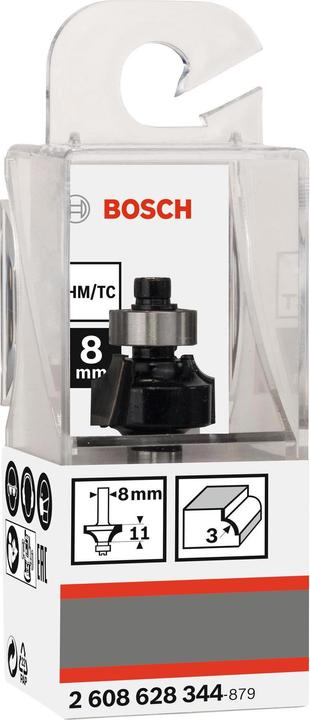 Actual product image Bosch Professional Zubehör Rounding cutter, 8 mm, R1 3 mm, L 10.2 mm, G 53 mm