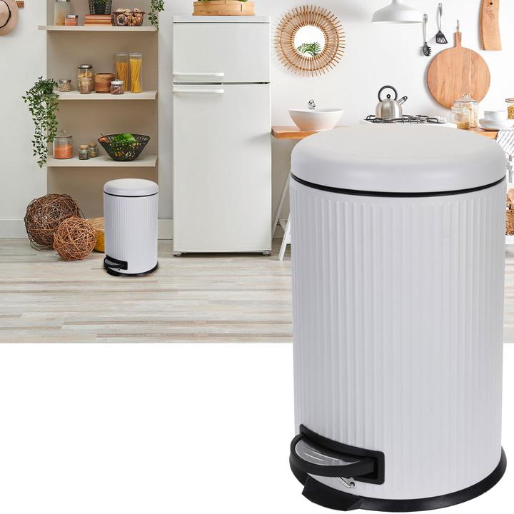 Produktbild Excellent Houseware Mülleimer, weiss, 20 Liter, Edelstahl (20 l)
