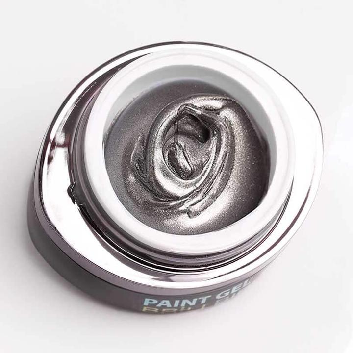 Actual product image BrillBird Paint gel Contour 7 Dark silver 5ml