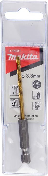 Produktbild Makita Titanbohrer HSS 3,3mm (3.3 Millimeter)
