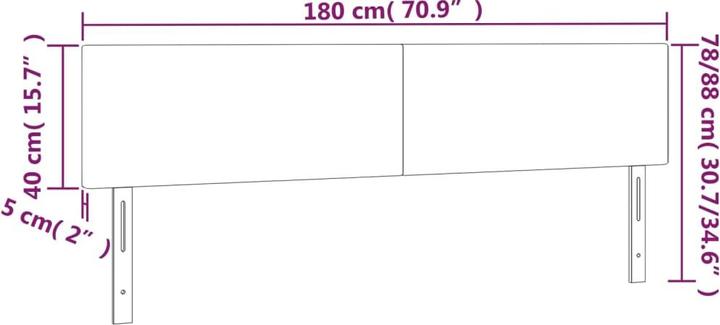 Produktbild VidaXL Loretta (180 x 5 x 88 cm)