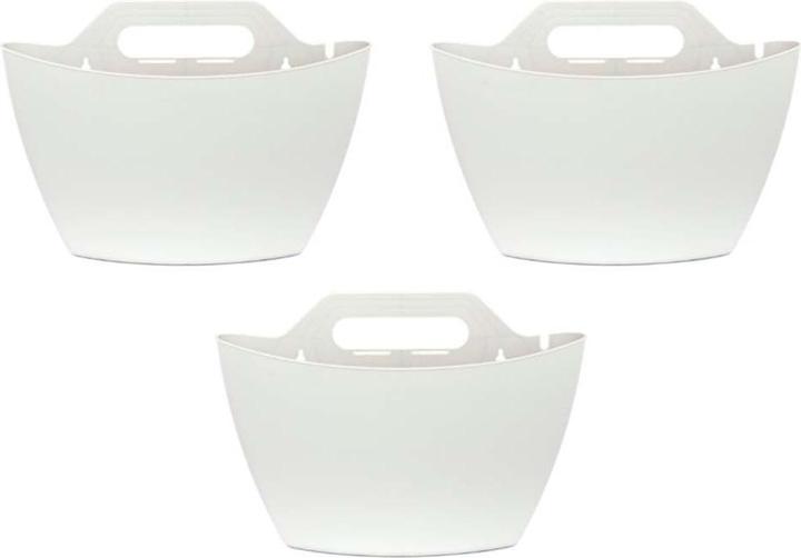Immagine prodotto CitySens 3 Pack di fioriere da parete fioriera bianca (9 cm)