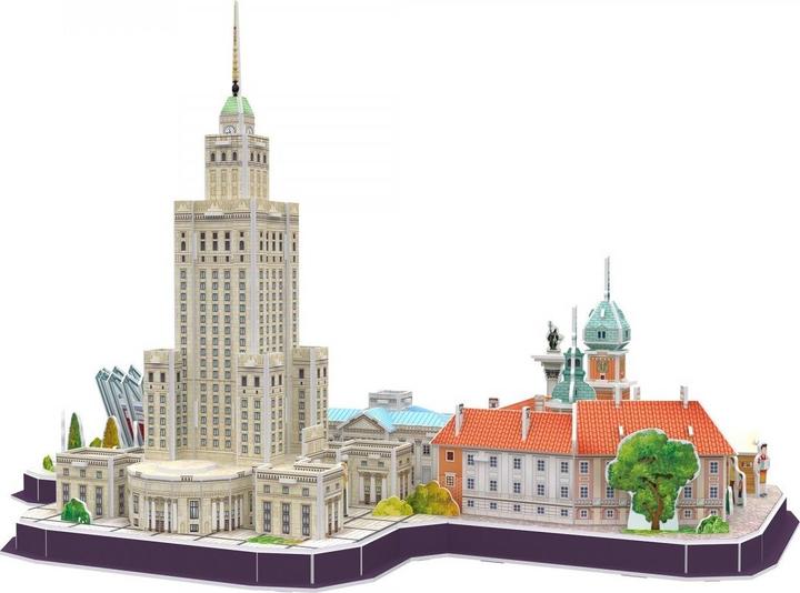 Actual product image Cubicfun Cityline Warsaw 3D Jigsaw by (126 pieces)