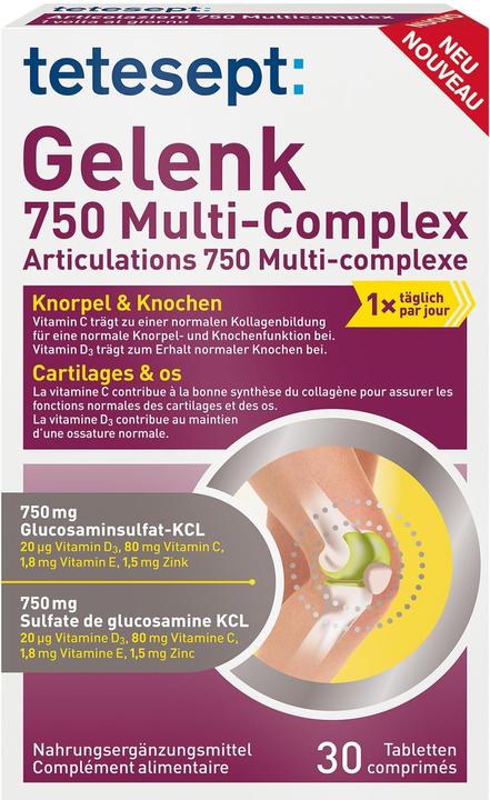 Produktbild Tetesept Gelenk 750 Multi-Complex (30 Stück, Tabletten)