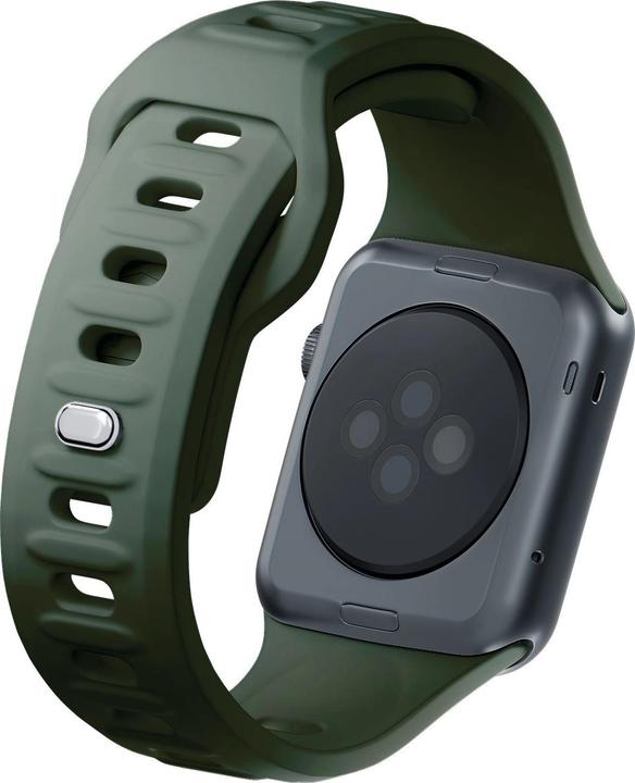Immagine prodotto 3MK Cinturino in silicone Ciemnozielony/ Verde scuro dla Apple Watch 42/44/45/49mm (Acciaio inossidabile, Silicone)