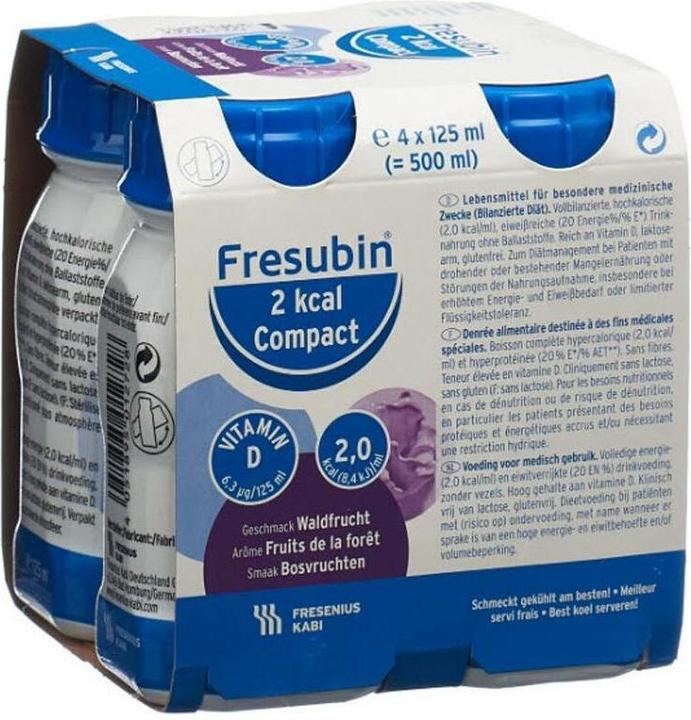 Produktbild Fresubin 2 kcal Drink Compact Waldfrucht (4x125ml) (Waldfrucht, 4 x)