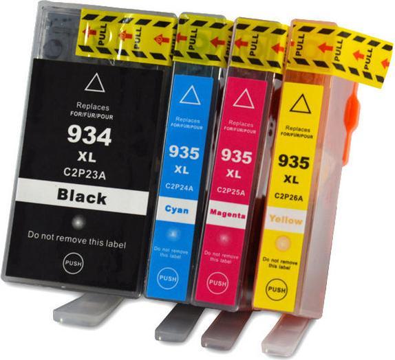 Hermex Alternative Tintenpatrone zu HP 934, 935 XL (M, C, Y, BK)