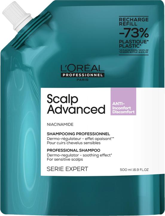 Serie Expert Scalp Advanced Anti-Discomfort Dermo-Regulator Refill (500 ml, Flüssiges Shampoo)