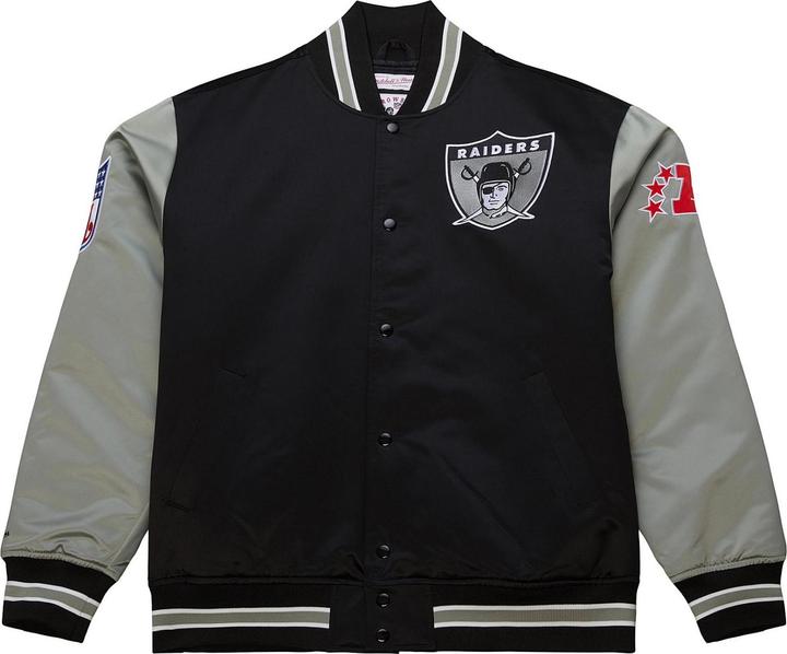Image du produit Mitchell & Ness M&N Heavyweight Satin Veste NFL Oakland Raiders (M)