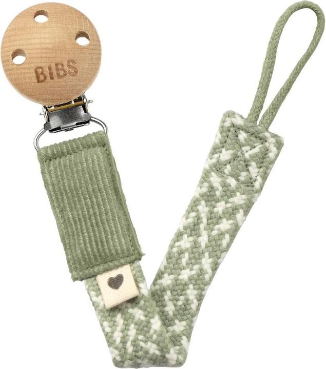 Image du produit Bibs Attache-sucette tressée, Sage/ Ivory (1 x)