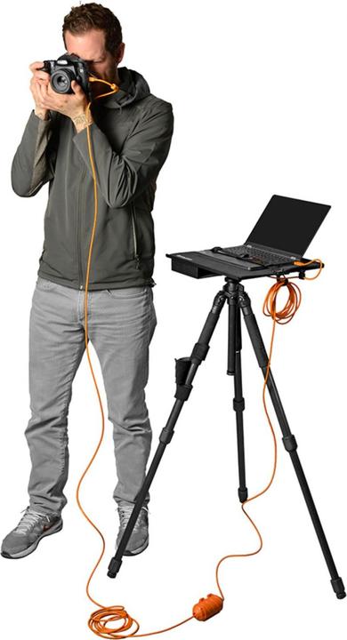 Actual product image Tether Tools USB-C 3.1 Kabel, USB-C / USB-C, 9.4m gerade zu gerade, 9.4 m, Orange (9.40 m, USB 3.1)
