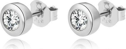 Image du produit Beneto Boucles d'oreilles à l'étude en argent avec zircons clairs AGUP2259-W (L)