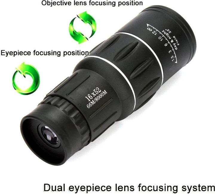Produktbild König Design Monokular Starscope Teleskop 16 X 52 HD Monokular Nachtsicht Mit Handy-Stativ
