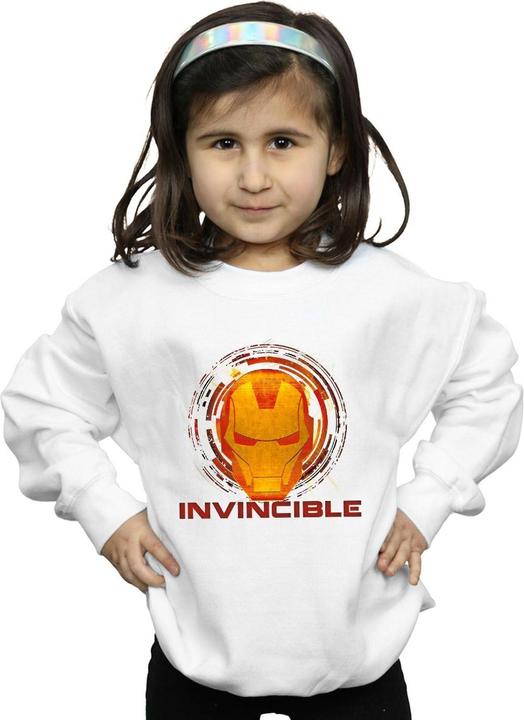 Actual product image Girls Avengers Iron Man Invincible Sweatshirt (116)