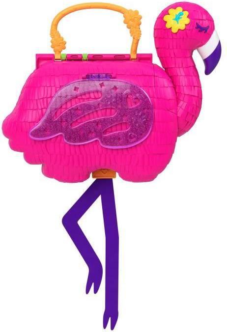 Actual product image Polly Pocket Flamingo party playset, incl. 2 figures & accessories