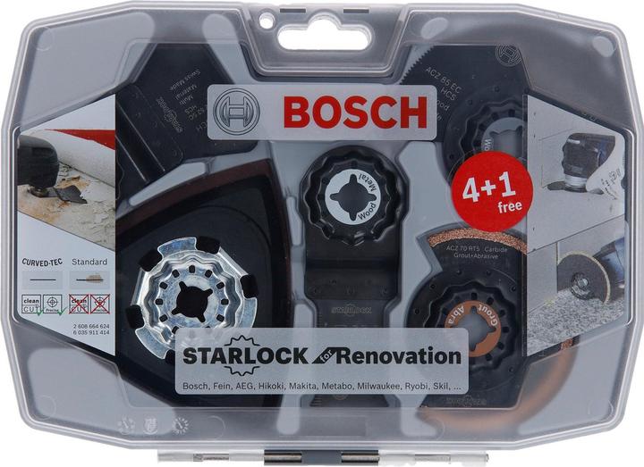 Produktbild Bosch Professional Zubehör Starlock Set für Renovierungsarbeiten, Expert for Wood Schleifblatt