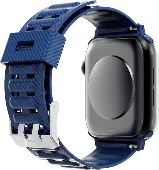 Actual product image MU Style Carbon Look Series TPU Plastic Wristband (44 mm, 45 mm, 42 mm, TPU Plastic)