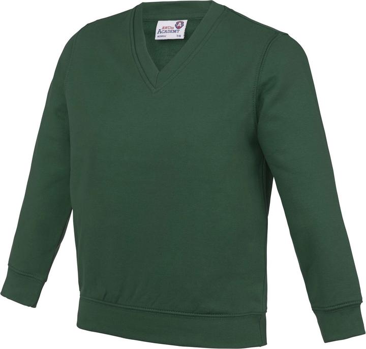 Awdis Academy Junior Schul Sweatshirt mit VAusschnitt