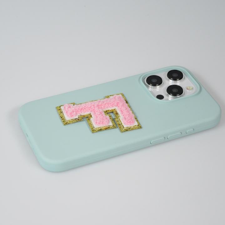 Actual product image PhoneLook Autocollant sticker pour téléphone/tablette/ordinateur brodé en 3D rose Lettre M