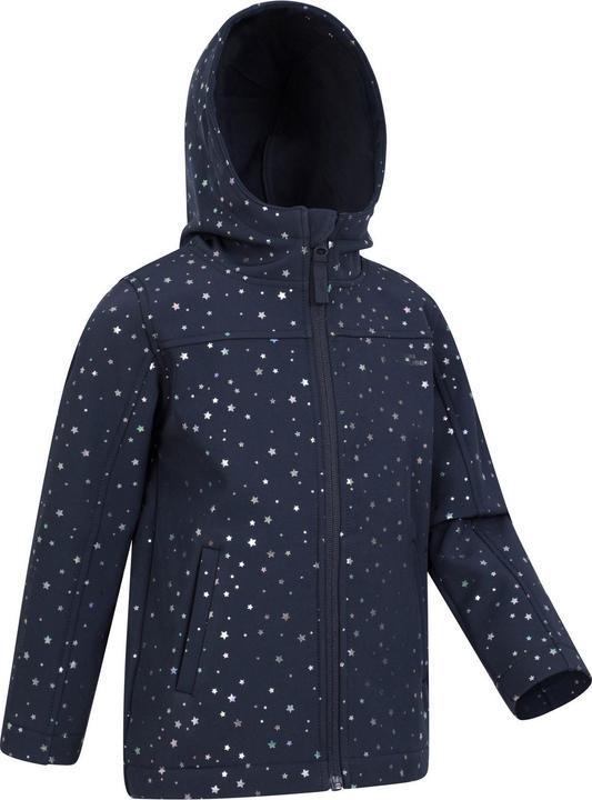 Actual product image Mountain Warehouse Childrens/Kids Exodus II Star Water Resistant Soft Shell Jacket (104)