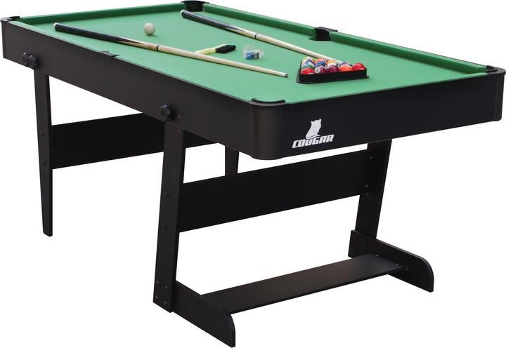 Image du produit Cougar Table de billard pliable Hustle L (144 x 68 cm)