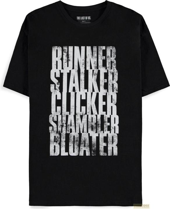 Actual product image Difuzed The Last Of Us - Run Stalk Click Shamble Bloat - Men's Short Sleeved T-shirt - XL (XL)