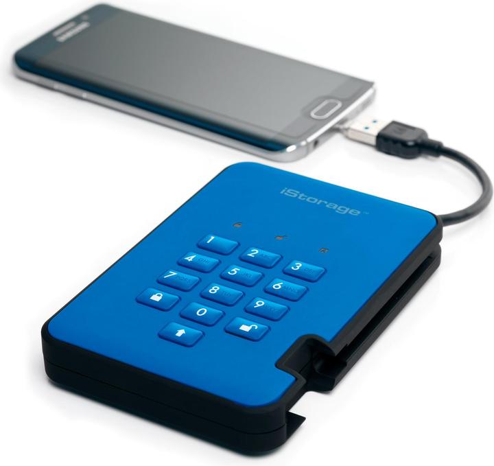 Produktbild iStorage diskAshur² - Festplatte - verschlüsselt - 5 TB - extern (tragbar) (5 TB)