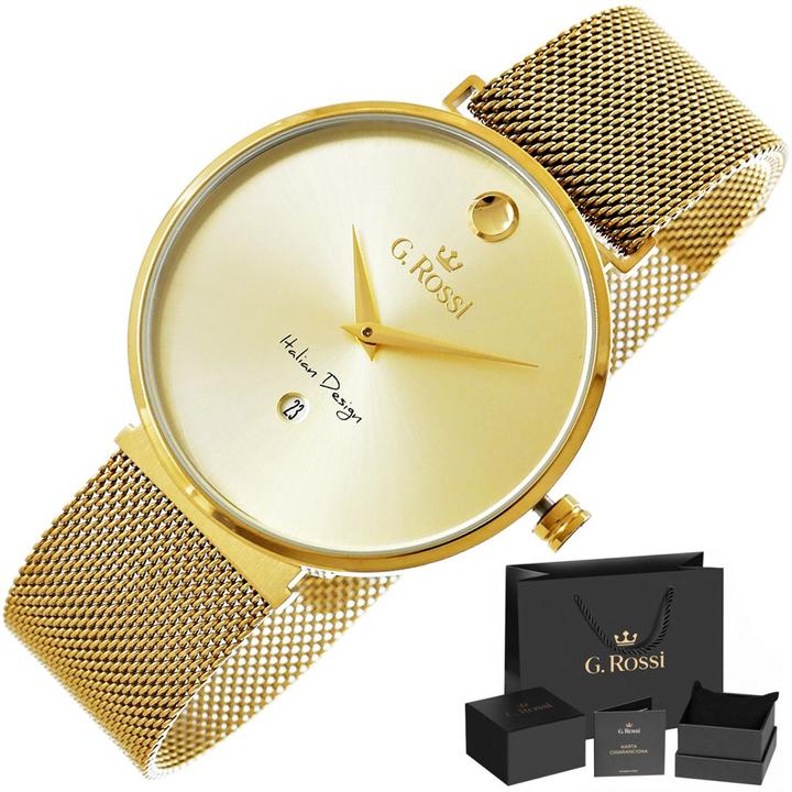 Immagine prodotto Gino Rossi OROLOGIO G. ROSSI - 13109B-4D1 - CHIUSURA MAGNETICA (zg850c) + SCATOLA (Orologio da polso analogico)