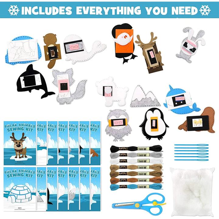 Produktbild Activity Board DIY Nähen Filz Tiere Nähen Kit Wald Kreaturen Plüsch Ornamente Nähen Craft Kit Educational DIY Art