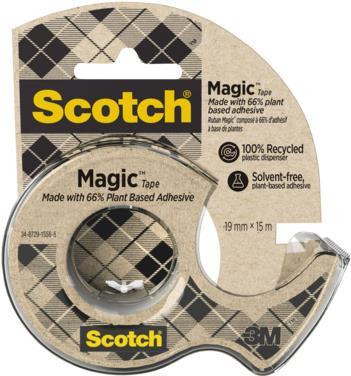 Immagine prodotto 3M Dispenser manuale Scotch Magic con pellicola adesiva 900, 19mm x 20m Pellicola adesiva: invisibile