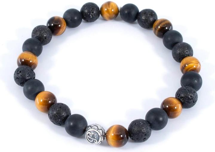 Produktbild Balibay Jadon (20.50 cm, 925 Sterling Silber, Tigerauge, Vulkanstein, Onyx, Edelstein)