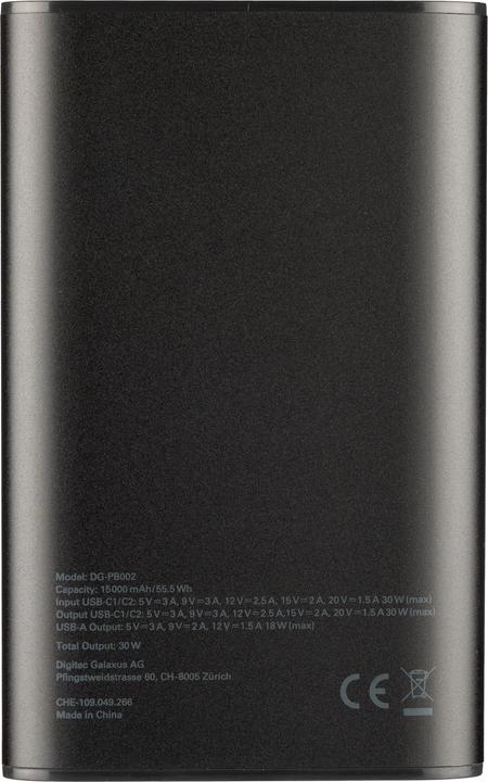 Actual product image Digitec Powerbank (15000 mAh, 30 W, 55.50 Wh)