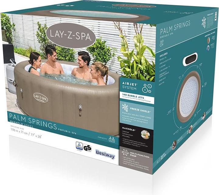 Produktbild Bestway Lay-Z-Spa Palm Springs AirJet (6 Pers.)