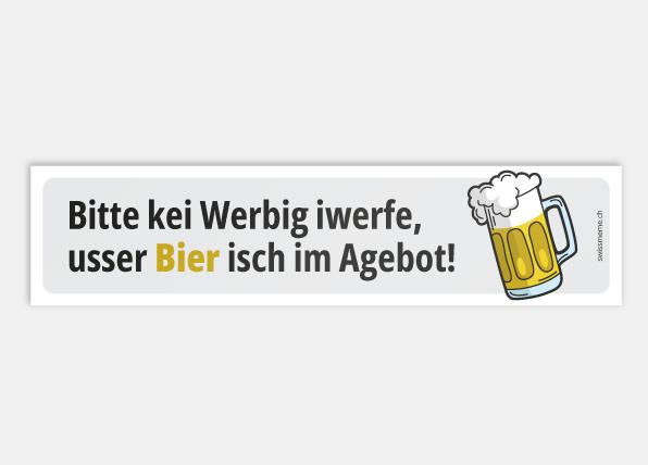 Immagine prodotto SwissMeme Kei Werbig, usser Bier!