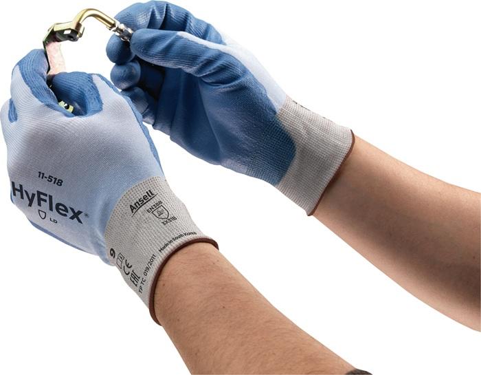 Produktbild Ansell Schnittschutzhandschuhe HyFlex® 11-518 Grösse 8 blau EN 388 PSA-Kategorie II (8)