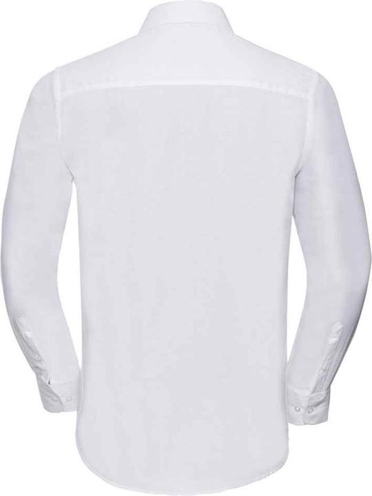 Actual product image Russell Mens Oxford Easy-Care Tailored Long-Sleeved Shirt (17)