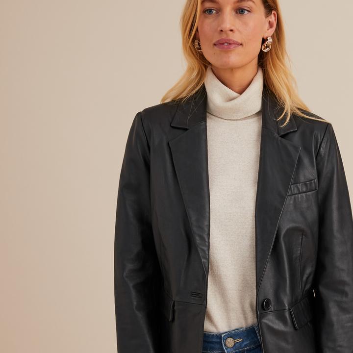 Immagine prodotto Anne Weyburn Blazer in vita in pelle di agnello (42)