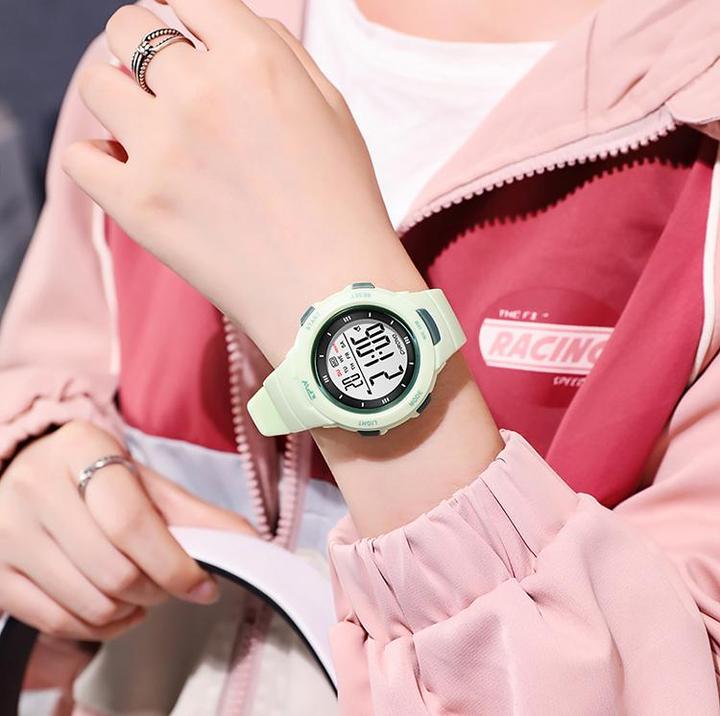 Actual product image VR Shinecon Children's watch digital display, model Exia water green
