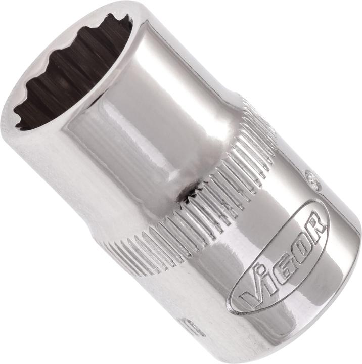 Actual product image Vigor 12-point socket ∙ V7538-11 ∙ Square, hollow 10 mm (3/8 inch) ∙ Outside 12-point profile ∙ 11 … (11 mm)