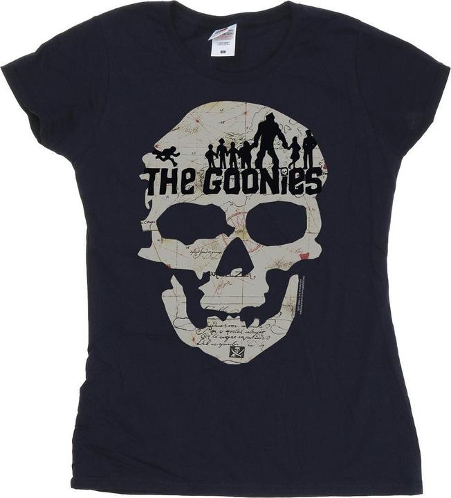 Actual product image Universal Textiles Womens/Ladies Map Skull Cotton T-Shirt (L)