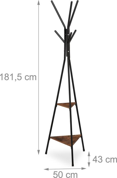 Actual product image Relaxdays Mixed Material Coat Stand