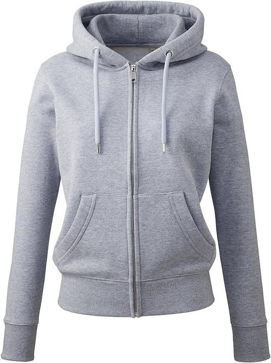 Actual product image Anthem Hoodie with full-length zip Cotton from organic farming (S)