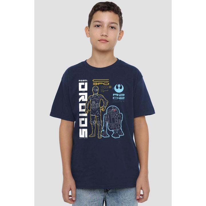 Immagine prodotto Star Wars Rebel Droids Maglietta Bambini (128)