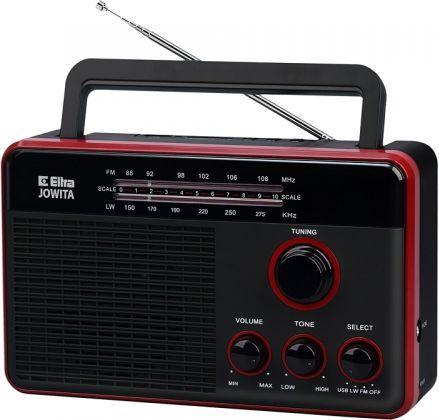 Elta Jowita USB Radio Juoda (LW, AM, FM)