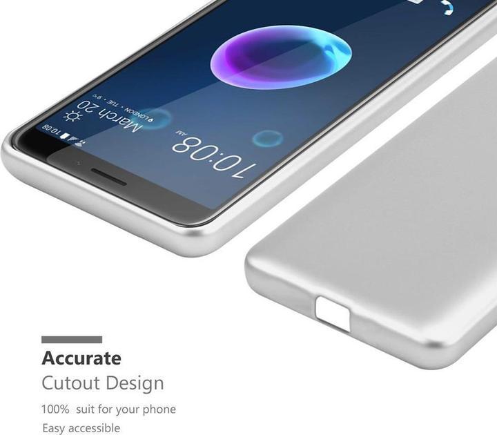 Image du produit Cadorabo Couverture métallique mate TPU (HTC Desire 12)