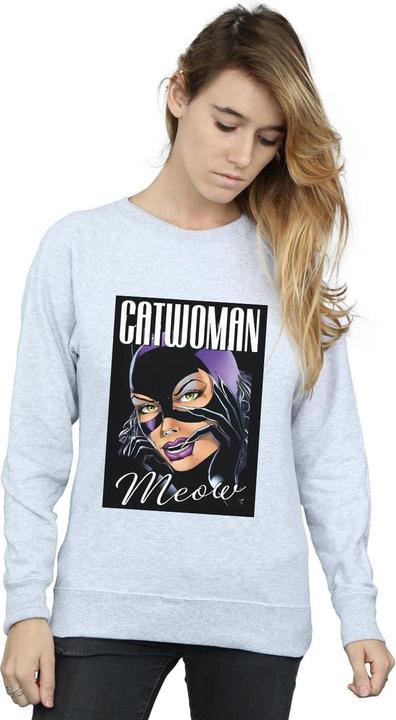 Actual product image Womens/Ladies Batman Catwoman Feline Fatale Sweatshirt (XXL)