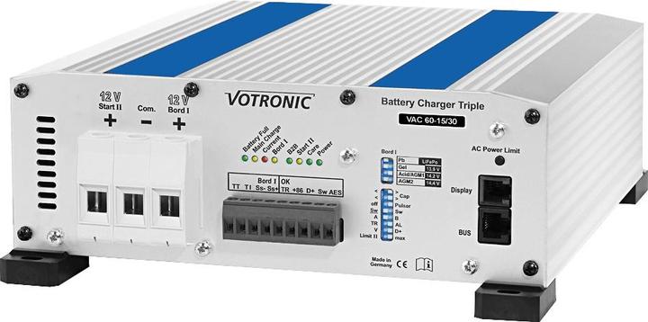 Votronic 0666 Battery Charger VAC 60-15/30 Triple CI (12V, 45 A)