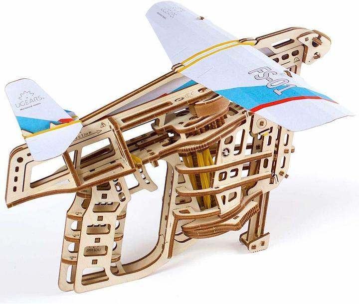 Actual product image Ugears Aircraft starter mechanical model kit